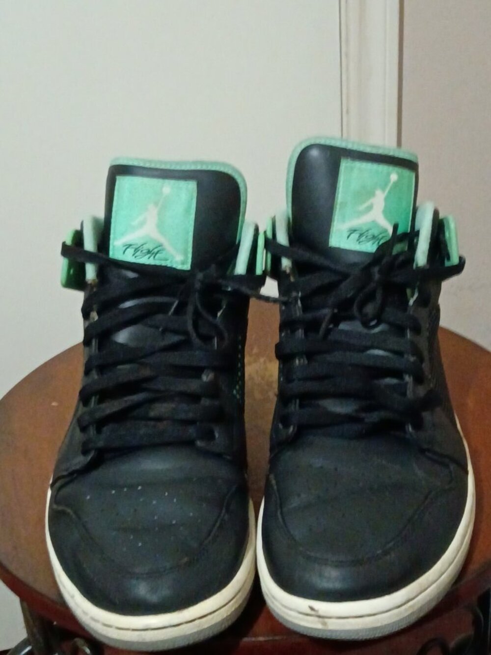 Nike Air Jordan 1 Retro 89 Green Glow Men’s Size 12 US 599873-033 Black Teal - Picture 4 of 14